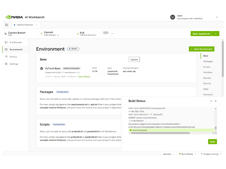mistral-7b-fine-tuning-project-nvidia-ai-workbench